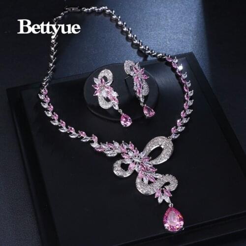Bettyue Brand Charm Fashion Style Jewelry Sets AAA Zircon Multicolor Dragon Florid Bridal Jewelry Set For Woman Wedding Gift