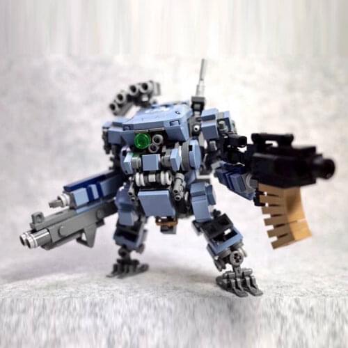 MOC Building Block Maker Brave Man Game Battle Mecha Assembly Model Childrens Toy DIY Building Blocks Birthday Gift