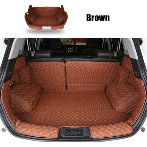 FeKoFeKo Car Trunk Mat For Audi Q7 2016 2017 2018 2019 2020 (7 Seats) Interior Auto Accessories Cover Car Protection