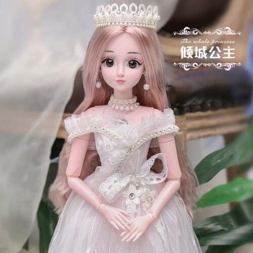 23.6'' 20 Ball Joints 1/3 BJD SD Doll with Clothes Outfit Shoes Wig Hair Makeup for Girls Gift and Dolls Collection