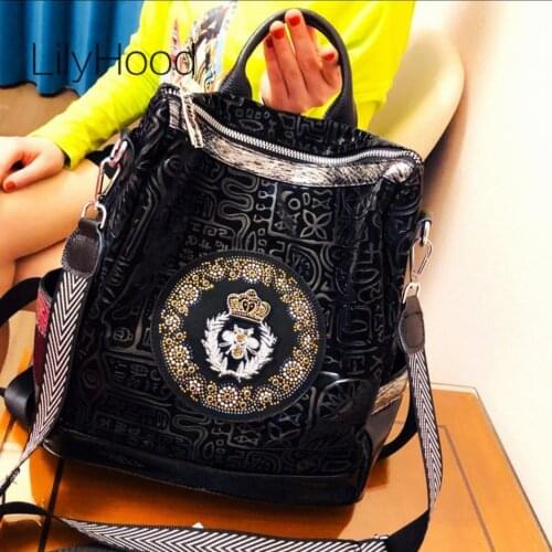 LilyHood Women's Backpacks With Embroidery