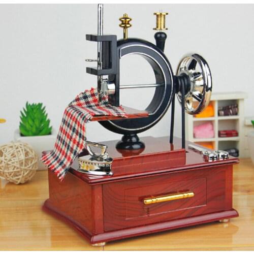 Clockwork Type Machine Music Box Mechanism Sewing machine Gift Box Music Box Kids Toy Gift Home Decor Musical boxes High quality