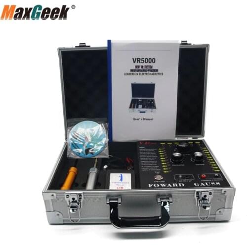 Maxgeek VR5000 70M & 1500M Long Range Detector Underground Gold Silver Indicator Lights Copper Lead Tin Diamond Metal Detector