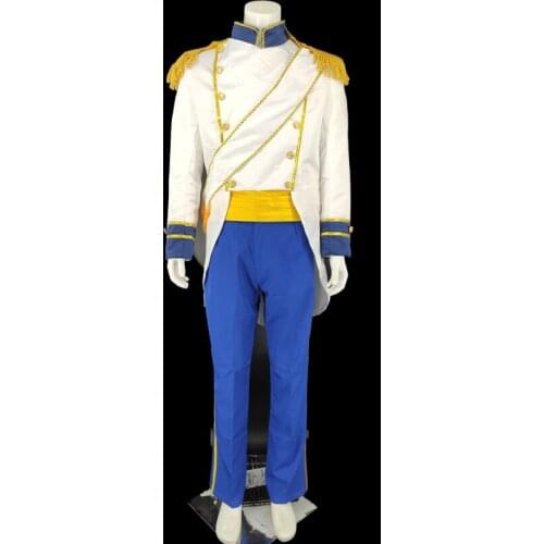Movie Mermaid Cosplay Costume The Prince Eric Royal Gown Fancy Halloween Stage Performce Outfit For Adult Men
