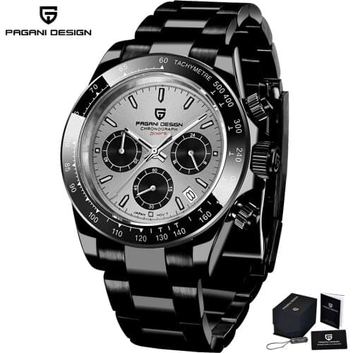 PAGANI DESIGN 2021 New Quartz Sport Watches Sapphire Waterproof 100M Full Steel Men watch Luxury Brand New Strap Dial Watch men