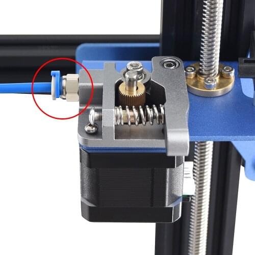 Pneumatic Fittings Connector Straight Air 3D Printer Parts Copper For V6 MK8 CR10 Extruder PC4-01 Perforated Pneumatic Connector