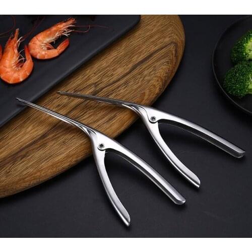 Stainless Steel Prawn Peeler Shrimp Deveiner Peel Device Creative Kitchen Seafood Tools SCIE999