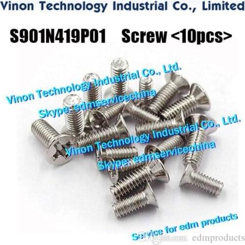 S901N419P01,S900N142P08,S900N142P10,DAA4100 DAA41A,DH54100 DH541A for Mitsubishi CX,FX,FA,BA8,BA24 (10pcs/bag) Flat head Phillip
