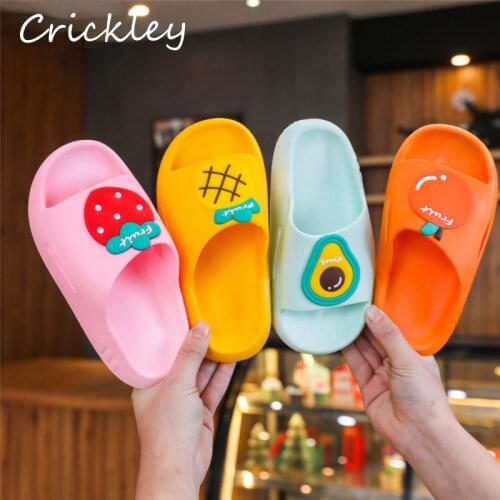 Childrens Slippers Summer Pinkycolor cute Beach Shoes For Boys Girls Waterproof Antiskid Bathroom Kids Slippers Soft Baby Shoe