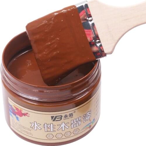 Dark Brown Water-based Woodwork Paint Acrylic Lacquer for Wood,Wall,Ceramic,Fabric,Paper,Metal,Student,Beginner,Hand-painted250g