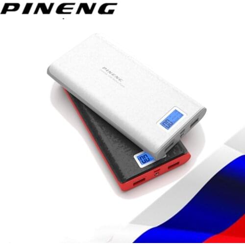 PINENG 920 mobile powerbank 20000mAh Dual USB Output PN920 LED flashlight LCD display External Battery Charger PN-920 MOSCOW