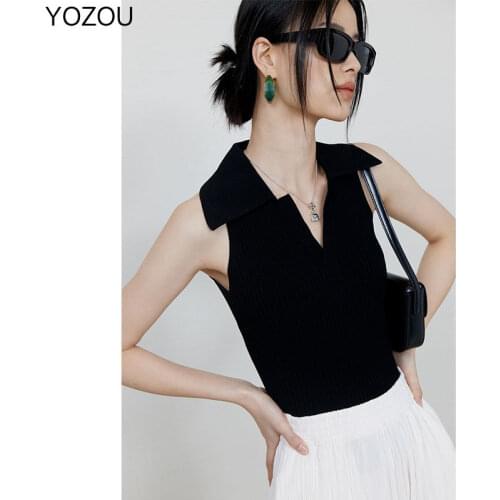 Женские трикотажные майки YOZOU China At AliExpress