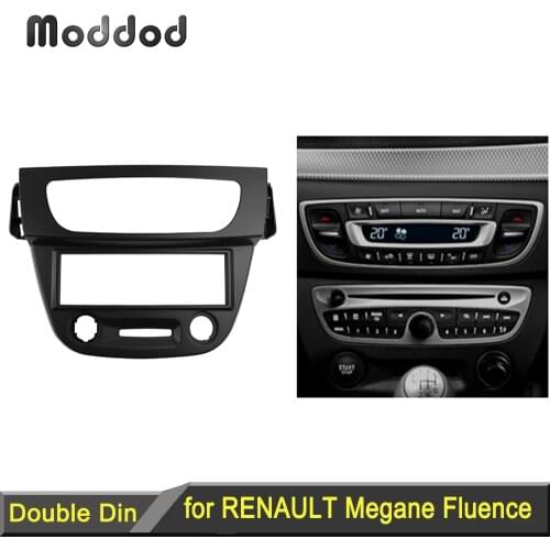 Din Audio Fascia for RENAULT Megane III Fluence Radio CD GPS DVD Stereo CD Panel Dash Mount Installation Trim Kit Frame