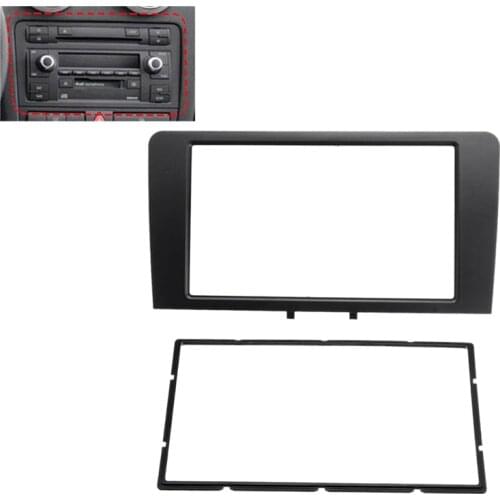 2Din Car Radio Fascia Panel Stereo Adapter Frame Cover Trim for Audi A3 8P 2003-2012