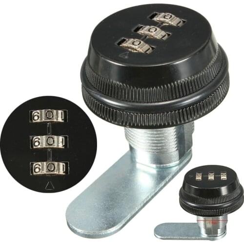3 Digit Combination Cabinet Lock Password Lock KEYLESS Mailbox Cabinet Cam Locks for Home Door Hardware