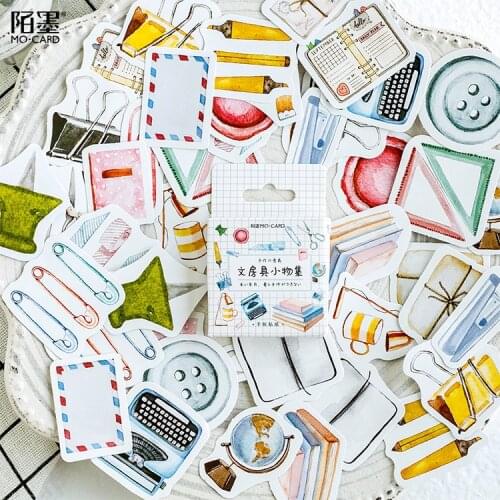 46 sheets/lot) Office Little Thing Decorative Stickers Scrapbooking Stick Label Diary Stationery Album Stickers