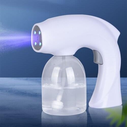 500ml Wireless ULV Sanitizer Sprayer Disinfects Blue Light Nano Steam Spray Gun Sterilizing Nano Spray Gun For Home Garden Tools
