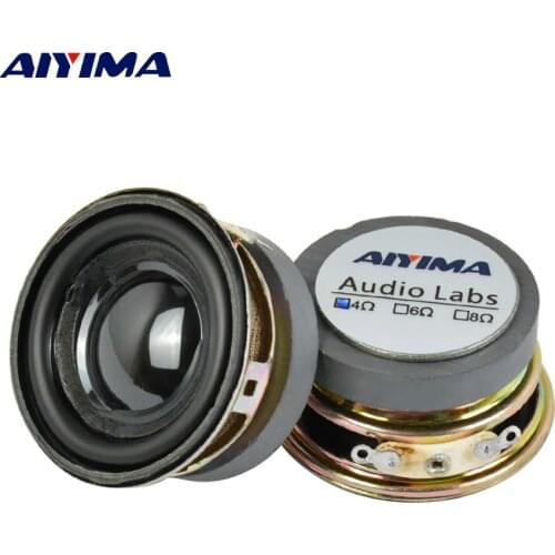 AIYIMA 2Pcs 1.5 Inch Full Frequency Sound Speaker 40MM 4 Ohm 3W Bluetooth Speaker PU Basin Loudspeaker For Audio Amplifier DIY
