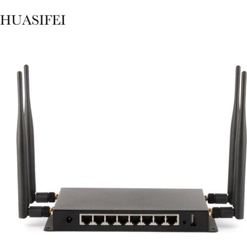HUASIFEI 4G wireless router dual frequency1200Mbps 8 network ports with 1 SIM card slot POE power supply support MSATA hard disk