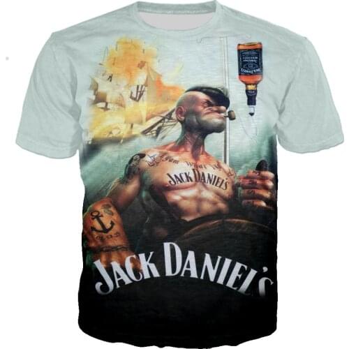 Hot sale Anime popeye tshirt 3D Print Summer Streetwear T shirt cosplay cool Short slee high quality men clothing T-shirt 5xl