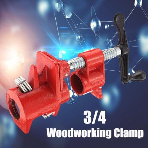 KKMOON 3/4 Inch Wood Gluing Pipe Clamp Heavy Duty Cast Iron Woodworking Tool