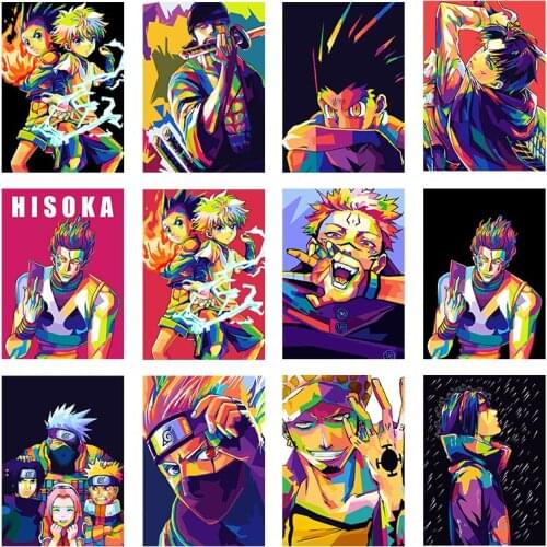 Naruto One Piece Canvas Painting Cartoon Anime Posters and Prints Print Mural Pictures Childrens Room Home Wall Decoration