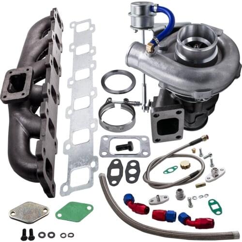 T3 Turbo Exhaust Manifold Kit for Nissan Partrol 4.2L GR TD42 TB42 TB45 Engine Oil cooled