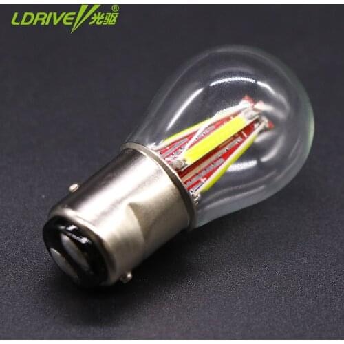 LDRIVE 1pcs 1157 BAY15D P21/5W Car Light S25 Filament Chip Auto Vehicle Reverse Turning Signal Bulb Lamp DRL 12v For all car