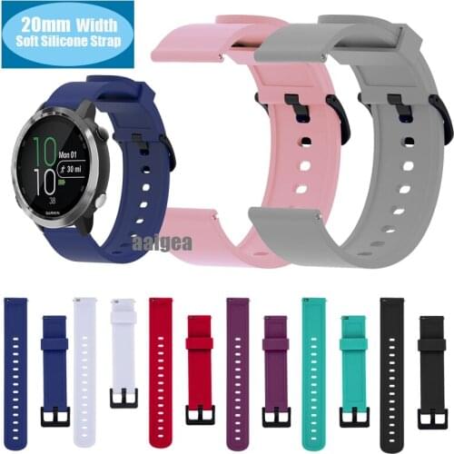 Fashion Silicone Watch Strap Band For Garmin Forerunner 645 645M 245 245M/Venu Sq Replacement Sports Bracelet 20mm Wrist strap