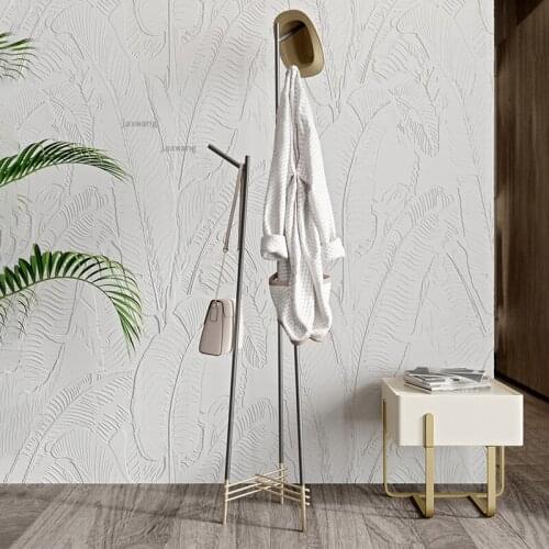 Home Bedroom Floor Coat Rack Simple Modern Hotel Balcony Cloakroom Clothes Rack Nordic Hallway Porch Dormitory Clothing Racks