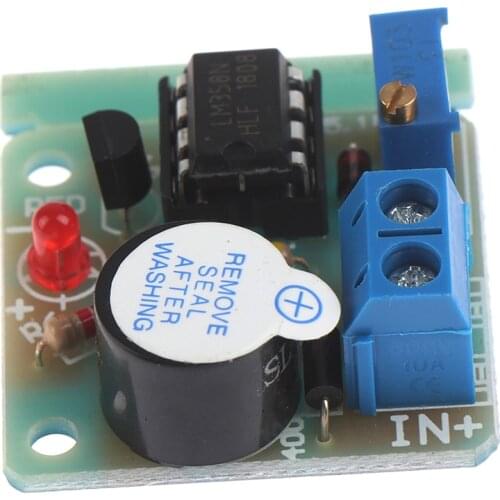 JETTING 2.9* 3cm 12V Battery Sound And Light Alarm Against Over-discharge Protection Board Low /Under Voltage Protection Module