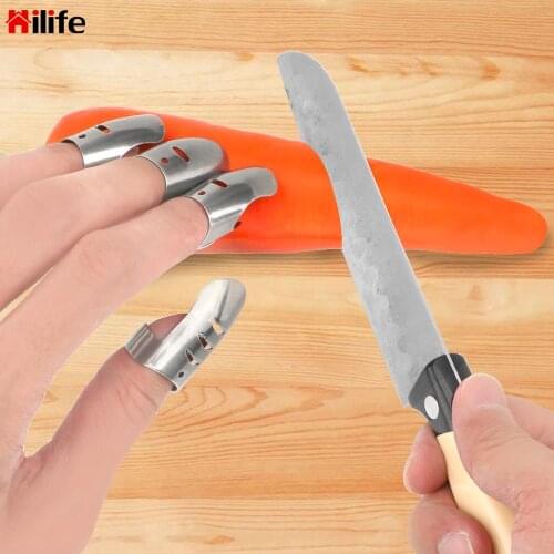 Stainless Steel Cooking Cutting Tools Kitchen Tools Finger Protector For Using Knife 4pcs/set Finger Guard