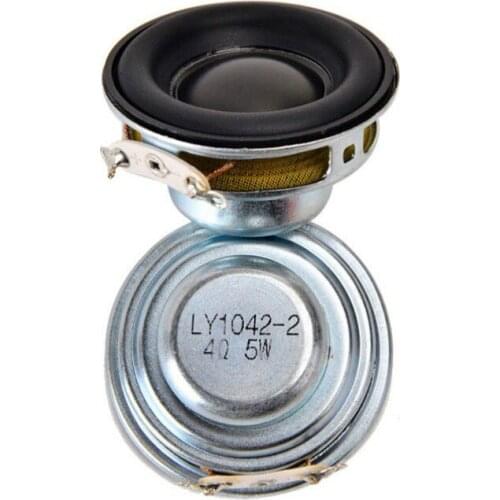 SOTAMIA 2Pcs Mini Full Range Speakers Audio 16 Core 4 Ohm 5 W 40MM Rubber Side DIY Portable Sound Bluetooth Speaker Home Theater