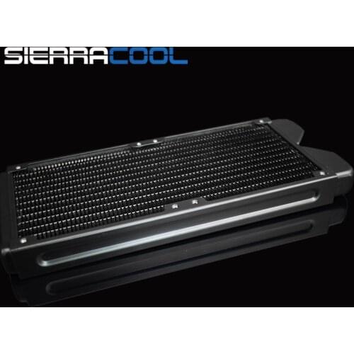 Thickness Copper 360mm Radiator Computer Water Discharge Liquid Heat Exchanger G1/4 Threaded use for 12cm Fans