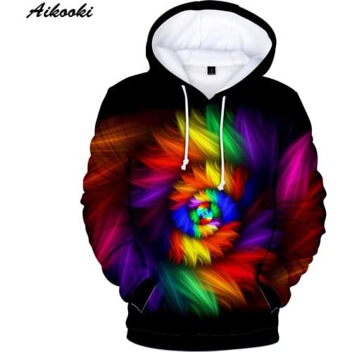 Tie Dye 3D Print Men Hoodies Multicolor Casual Womenhoodies men/women Autumn Winter Tie Dye Long Sleeve Hoodies Fashion Clothes