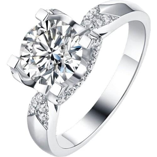 Original Design 925 Sterling Silver Women Rings Bull Head Platinum Diamond Jewelry Luxury Engagement Exquisite Elegant Wedding