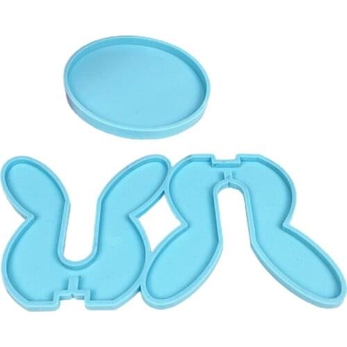 1 Set Epoxy Resin Mold Potted Ornaments Bracket Tray Silicone Mould DIY Crafts Decortaions Casting Tools