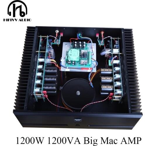 1200W 1200VA Stereo Audio Amplifier Of Sanken Triode Hi-End Pure Post-stage AMP Home Speaker System Balanced XLR RCA IN TALEMA