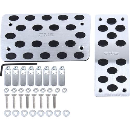 2 PCS Universal Car Pedals Pads Stainless Steel Pedals Car Safety Automatic Gas Brake Pedals Pads Vehicle Interior Parts