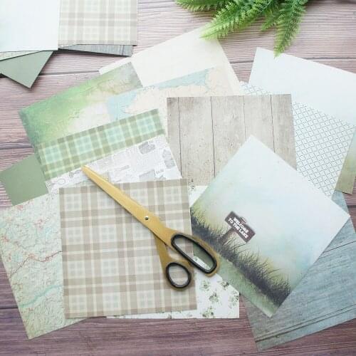 28sheets 6" DIY lake in dense fog design gift wrapping paper creative papercraft handmade scrapbooking kit set book