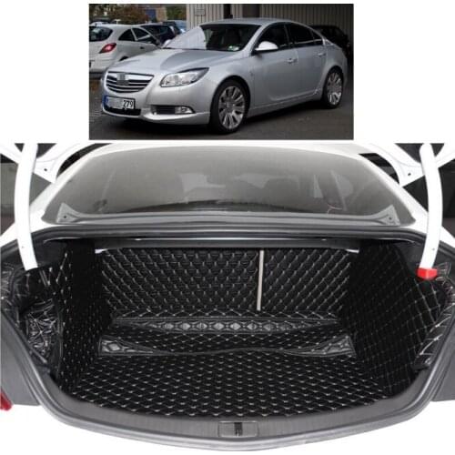 3D trunk mats fiber leather car trunk mat for buick regal 2011 2012 2013 2014 2015 2016 2017 opel insignia