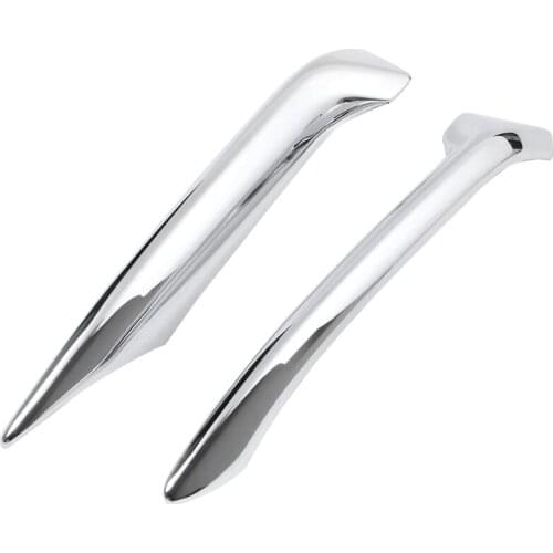 ABS Front Fog Lights Lamp Eyelid Eyebrow Cover Trim Chrome Fit for Nissan Qashqai J11 2018 2019 2020 Auto Accessory