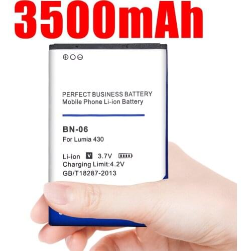 BN-06 phone battery for Nokia Lumia 430 BN-06 BN06 3500mAh