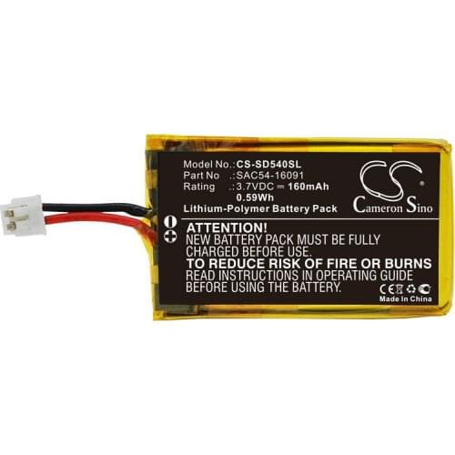 Cameron sino 160mah battery for SPORTDOG SBC-R SportDog Bark Collar SPORTDOG SAC54-16091