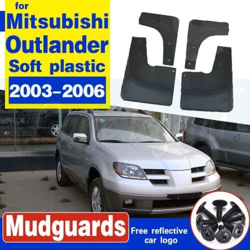 Car Front Rear wheel Mudguards For Mitsubishi Outlander 2003 -2006 2004 2005 MudFlaps Splash Guards fender Soft plastic 4pcs