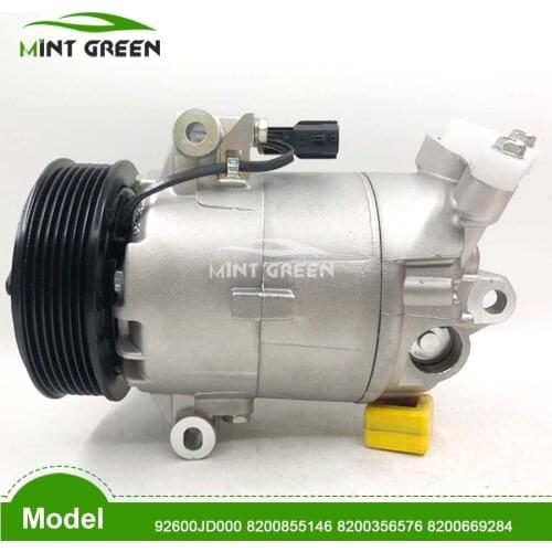 For Car air compressor for car For Car NISSAN QASHQAI 1.6 2007-2013 8200356576 8200669284 8200855146 92600JD000 92600 JD000 7PK