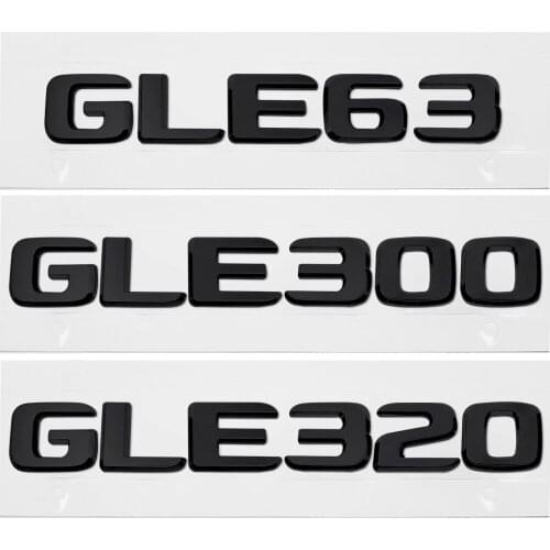 Auto Styling Number Letter Emblem Plastic Rear Trunk Badge Sticker for Mercedes Benz GLE63 GLE300 GLE320 GLE350 GLE500 W212 W205