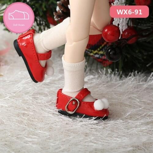 Free Shipping BJD 1/6 Shoes PU Leather Casual Boots Blue White Pink Red Black For Littlefee Doll Acessories luodoll
