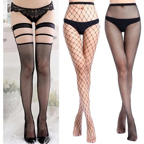 1/2/3pcs Sexy Mesh Stocking Women Sexy Erotic Stockings Female Over Knee Thigh High Stockings Fishnet Pantyhose Medias Hosiery
