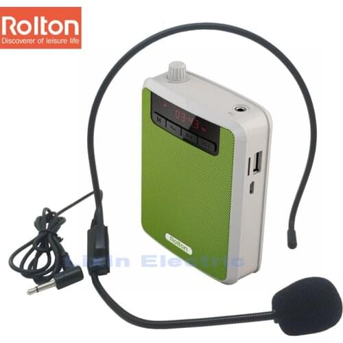 Rolton K-300 Loudspeaker Microphone Voice Amplifier Booster Megaphone Speaker For Teaching Tour Guide Sales Promotion Column